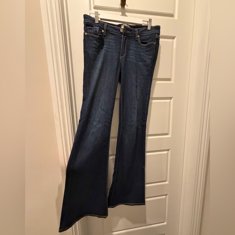 PAIGE Dark Blue Flare Jeans
